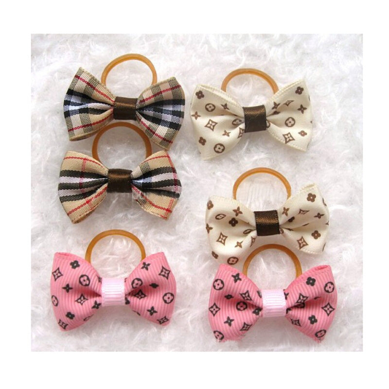 Double-Layer Pet Hair Bows-4