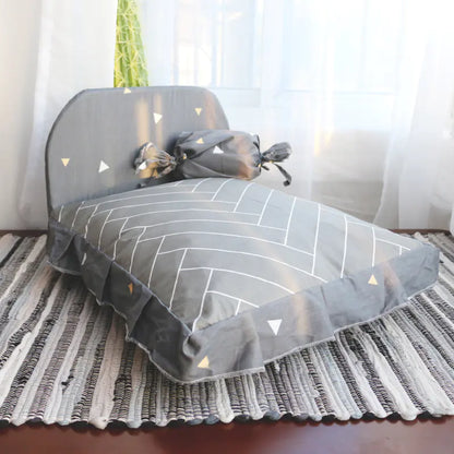 Pet Bed for Small Dogs and Cats, Washable Design