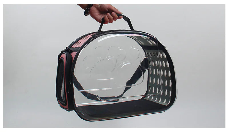 Transparent Pet Backpack for Cats and Dogs