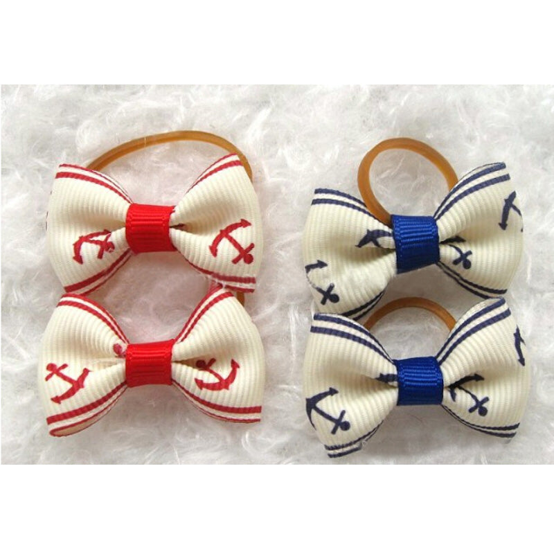 Double-Layer Pet Hair Bows-2