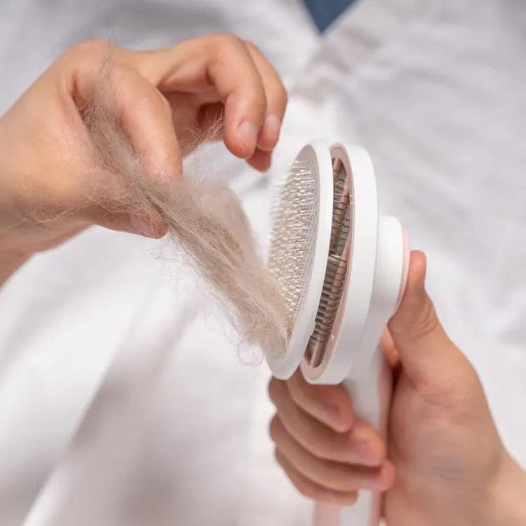 Innovative Self-Cleaning Pet Grooming Brush-4