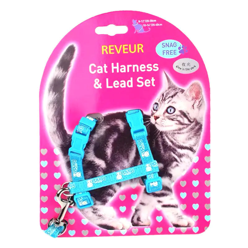 Reflective Cat Chest Strap for Night Safety