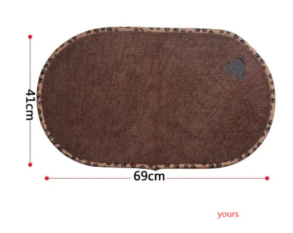 Pet Food Mat, Non-Slip & Washable for Cats and Dogs