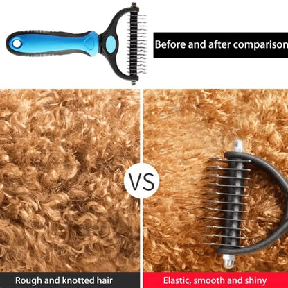 Professional Double-Sided Pet Grooming Brush